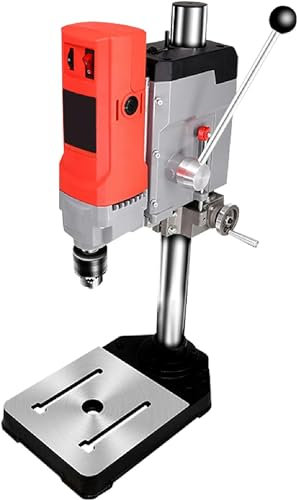 FLTRGO Benchtop Drill Presses, Bench Drill Press Stand with Vice, Electric Pillar Drill Bench Machine, Drill Press Workbench Repair Tool, Gifts for DIY Lovers, 500-2500r/min