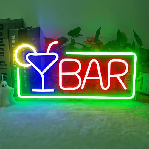 JEMESI Neon LED, Insegna Luminosa LED,Decorazioni BAR,Insegne al Neon, Luminosa al Neons LEDs Sign con Spina USB per Bar, Home Bar, Club, Pub, Negozio, Man Cave Party
