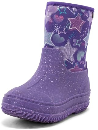 Western Chief Kids Freestyle Neoprene Outdoor Boot, Lightweight, Kid Friendly for Boys and Girls Waterproof Boot for Rain, Mud, Cold Weather, Snow, Purple, 1