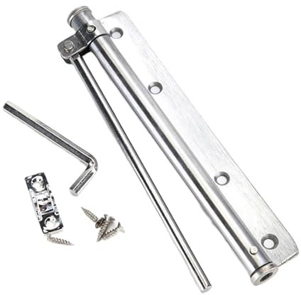 Automatischer Türschließer Verstellbarer Automatischer Türschließer Aus Aluminiumlegierung, Automatische Türfeder, Silberfarbene Intensität, Geeignet For Brandschutztüren Mit 20 Kg Einstellbares Desig