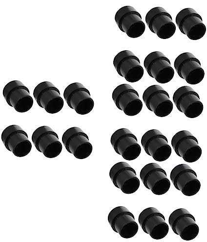 WESIEVYA 24pcs Non- Pads for Trampolines and Furniture Feet Quiet Protective Covers for Tables and Chairs Easy to Install and Replace Black Design