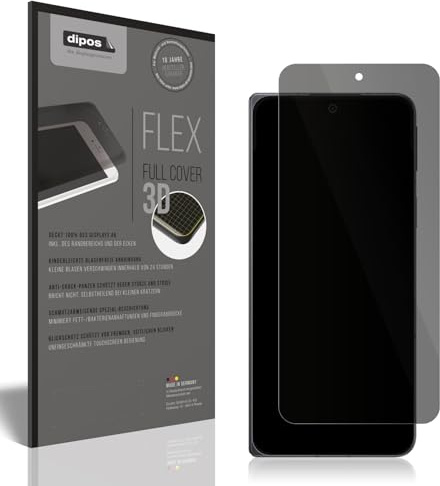 dipos FLEX Blickschutzfolie für Oppo Find N5 Front-Display | Privacy Displayschutz matt, 2-Wege Sichtschutz, Full Cover, selbstheilend, blasenfrei, Fingerprint-kompatibel, selbstklebend