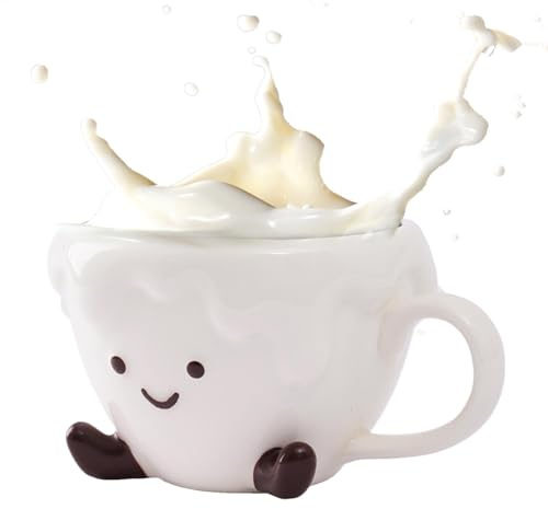 cute cloud ceramic tea cup | 450ml cute cups Women - Cloud mug with feet designs for drinking dynamic for home kitchen decor