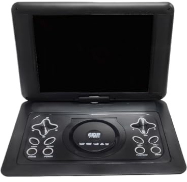 Zambuph Mini lettore Dvd 1 in dimensioni dello schermo Supporto disco U Supporto per schede MMC Giochi e radio FM Lettore Dvd portatile ABS con schermo
