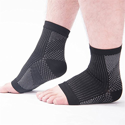 Calze a Compressione per Fascite Plantare per Uomini e Donne, Calze Sanitarie Tecniche a Compressione Graduata con Supporto Caviglia Tallone per Running, Calcio, Recupero, Allevia Il Dolore