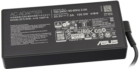 Asus TUF FX505DT Original Cargador 150 vatios Angular Logotipo ROG