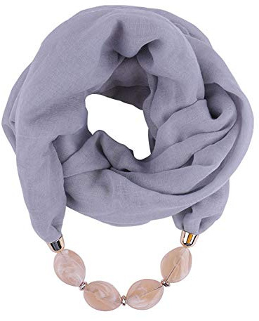 Asudaro Damen Tücher Halskette Modeschmuck Anhänger Schals Sonnenschutz Jahrgang böhmischen Stil Kette Quasten Schal Halskette Halstücher Bekleidung Elegante Schal Wrap Pashminas 180 x 48CM