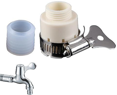 Fulenyi -Schlauchverbinder - Waschbecken-Verbindungsstücke für Wasserhahn - Gartenschlauch-Zubehör, wiederverwendbarer Bewässerungsschlauch-Anschluss, Bewässerungsschlauch-Anschluss