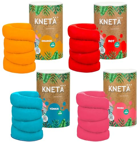 KNETÄ KNET Set I SPARBUNDLE I XXL Papierdose (1.000g) - Vegane Spielknete für Kinder ab 1 Jahr I Made in Germany (Bundle M (2) I Knete Kindergarten