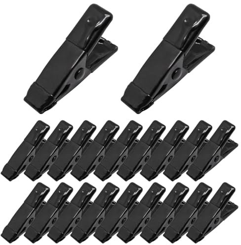 GDFYMI 2 Inch Spring Clamps, Heavy Duty Metal Strong Clips Clamps (20pcs, Black)