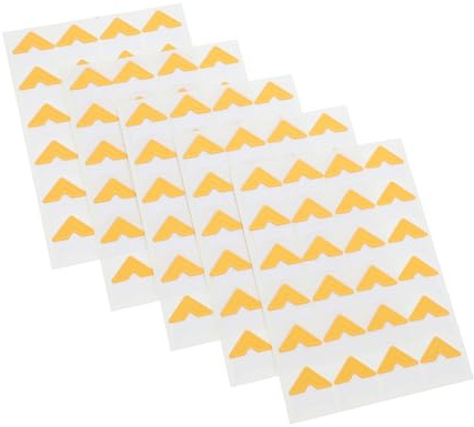 OFFIGAM 120 Stück Selbstklebende Goldene Fotoecken für Scrapbooking DIY Fotoalben Journaling und Hochzeitsprojekte für Kreative Bastelprojekte und Bildmontage