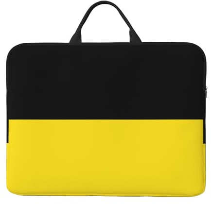 Baden-Württembergs flagga laptopfodral – 14 tums laptopfodral, lämplig för daglig kontorsdator skyddsfodral, svart