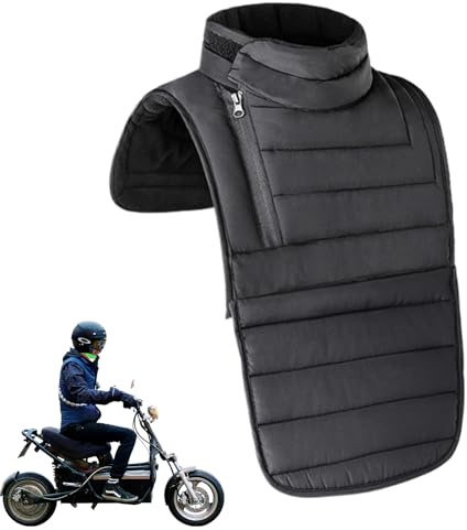 Genérico Protector Cervical Para Motocicleta - Braga Desmontable Para Moto | Bufanda Protectora para Pecho en Actividades como Correr Montar en Moto Esquiar