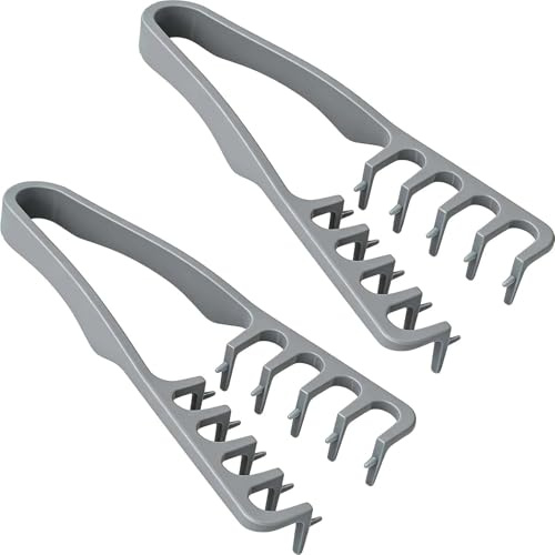 2PCS Wide-Tooth Hair Styling Comb for Men and Women, Volumizing Texture Comb with Maximum Root Lift, Bangs Seam Grooming Accessory, Grey, 8.86 x 4.13 x 0.94 Inches