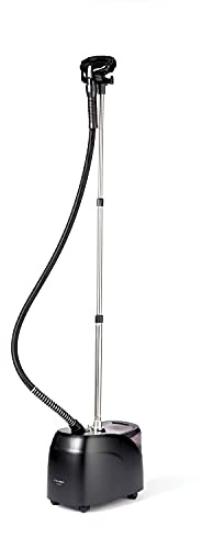 Steamery Vaporizador vertical profesional Stratus, 1850W, 90 minutos de vaporización continua, elimina las arrugas, Negro