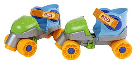 Kids Globe 720523 Rollschuhe blau/grün (Größenverstellbar 24-30, Inliner für Kinder, Skates mit Lernhilfe), Größe