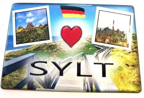 Sylt Souvenir ,Deutschland , Sylt Kühlschrankmagnet , Nordsee Souvenir, Sylt magnet , Sylt Reiseandenken, Nordsee Geschenk