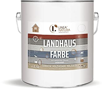 LINEA NATURA® Peinture pour maison de campagne satinée, opaque, 2,5 l, gris clair