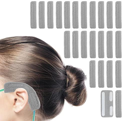 24 cuscinetti per orecchie a cannula nasale, cuscinetti per le orecchie comfort dell'ossigeno, copertura per tubi di ossigeno per utenti di ossigeno, forniture e accessori per aiutare ad alleviare il
