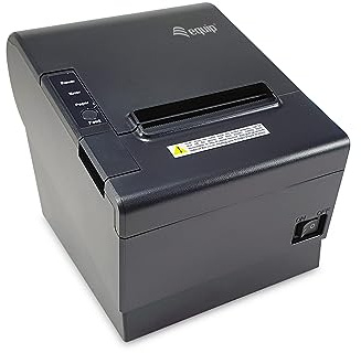Equip 351004 80-mm-Thermo-POS-Belegdrucker mit automatischer Schneidevorrichtung, USB-/Bluetooth-/WiFi-/Kassenschubladen-Anschluss