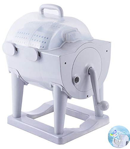 Mini Machine à Laver et déshydrateur - Déshydratation Rapide, Tambour à Commande Manuelle - Outils Portables de Nettoyage de Fruits et légumes de Camping Domestique