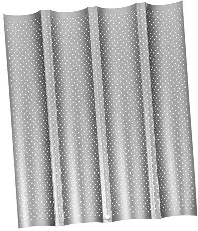 Zerodeko Backblech französische Brotform Antihaft Brotbackform mit Rillen Brotbackform für den täglichen Gebrauch Backformen Laib Brot Brotform backen Backblech für den Haushalt