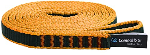 CAMNAL Bandschlinge Professionelle Kletterschlingen aus 16 mm Polyamid, UIAA- und CE Zertifiziert, Zugfestigkeit von 22 kN Rundschlinge