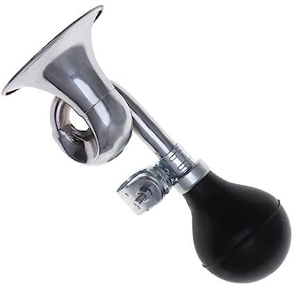 BESPORTBLE 2stücke Lautes Fahrradhupe Robustem Aluminiumgehäuse Und Flexiblem Gummiball Praktische Schneckenform Einfach Zu Montieren Für Lenker Multifunktional Für Bikes Mopeds Und Mehr