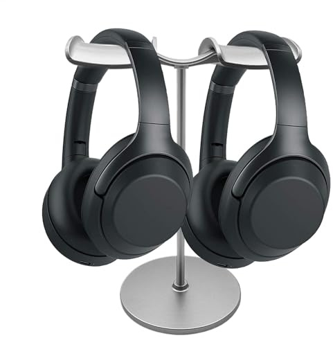 Support pour casque - Support pour casque - Support pour casque de jeu - Support pour casque de bureau - Support pour casque de jeu - Support pour écouteurs avec base lourde pour tous les écouteurs