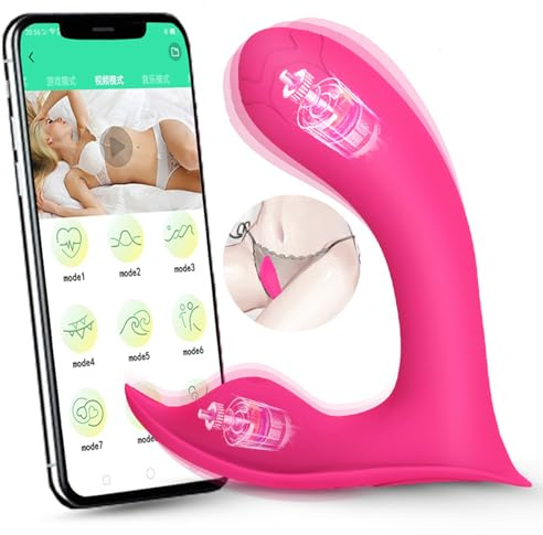 Jinqian G Punkt Vibration für Frauen mit 10 Vibrationsmodi Dildo Vibrator mit APP Klitoris Stimulator Masturbieren Sex Spielzeug für die Frau,Vibro Ei Vibratoren für Unterwegs