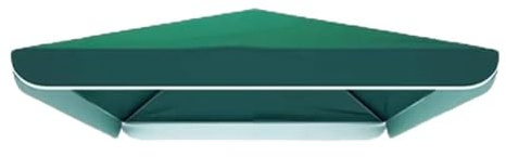 MACAGGTNTU 8x8ft Patio Umbrella Replacement Canopy Cover Square Garden Umbrella Replacement Canopy Outdoor Beach Parasol Umbrella Cloth(Green,220x180cm(7x6ft))