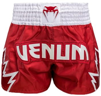 Venum Herren Inferno Kids Muay Thai Shorts, Kirschrot/Schneeweiß, Medium