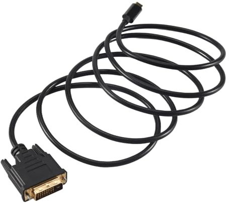 Lonrtesw Câble USB Type C vers DVI Adaptateur USB Type C vers DVI 24+1 4K 30Hz (6FT/1.8M) pour 3 pour 2017/2016 Pro