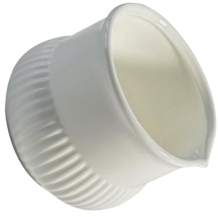 Mikikit pot à lait en céramique sauce pichet de mousse de lait bateau graveleux pot à crème petit pichet à crème à lait Dispensateur à salade ancien sucrier sucriers mini blanche