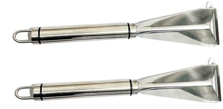 SOLUSTRE Coltelli da Intaglio Strumenti per Sbucciare e Decorare Frutta e Verdura in Acciaio Inossidabile Leggeri 2 Pezzi Utensili per Cucina per Frutta