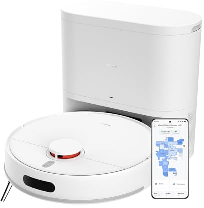 XIAOMI Robot Aspirador H40, 10000Pa Succión Robot Aspirador y Fregasuelos,Navegación Láser LDS Aspirador Robot,180 Min de Autonomía, Control por Voz/App, para Pelo de Mascotas y Suelos Duros