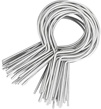 NVOQILIN 100pcs Multipurpose Chain Link Fence Tie 11 Gauge Sturdy Metal for Farm and Garden Fencing Projects Supplies