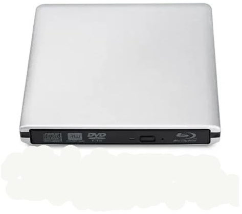 Blu-Ray-brännare USB3.0 Extern optisk DVD-enhet Inspelare 3D Blu-Ray-spelare Writer Reader(Silver,4K Burning)