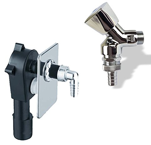 Stabilo-Sanitaer Anschluss-Set Unterputz-Siphon Sifon DN50 DN40 Abfluß Geräteventil 1/2 Zoll Wasserhahn Waschmaschine