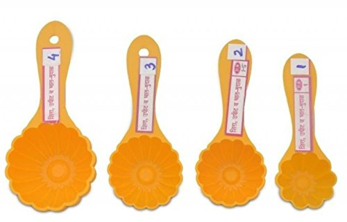 Indiabazaar Plastic Modak Prasad Scoop, Dome Flower Shape Mould with Handle - 4 Sizes (NO1.5 - W:4.5cm x H:2.5cm)