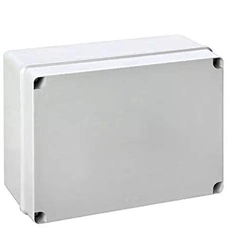 IDE EL322 IP65-IP67 Caja Estanca de Derivación con Tapa Opaca y Laterales Lisos, Gris, 239mm x 328mm x 129mm
