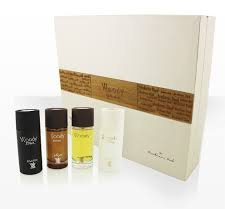 Arabian Oud Woody Collection Set | Eau de Parfum | 4 x 50 ml (1.7 fl oz each) | Saffron, Bergamot, Green Apple, Heliotrope, Rose, Oud, Musk | Woody, Oriental, Fruity, Floral