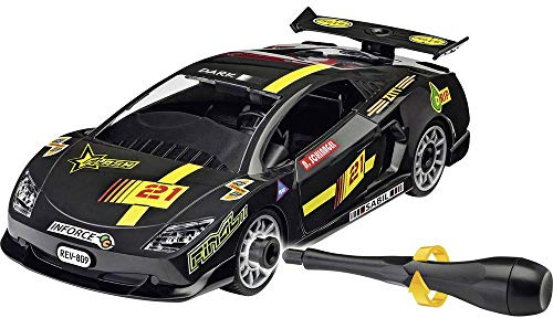 Revell 00809 - Junior Kit Rennwagen im Maßstab 1:20, schwarz