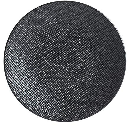 TABLE PASSION - Assiette à pain Vésuvio noir 16 cm (lot de 6)