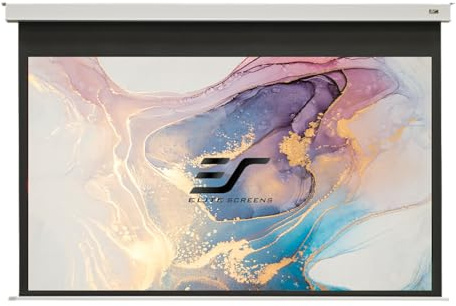 Elite Screens EVANESCE B - DECKENEINBAU Motorleinwand für Beamer Weiß / 16:9/203 x 115 (Vorlauf 30cm)