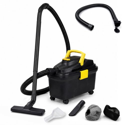 Syntrox Germany 10 Liter Staubsauger Teichsauger Nass- und Trockensauger mit Ablassventil