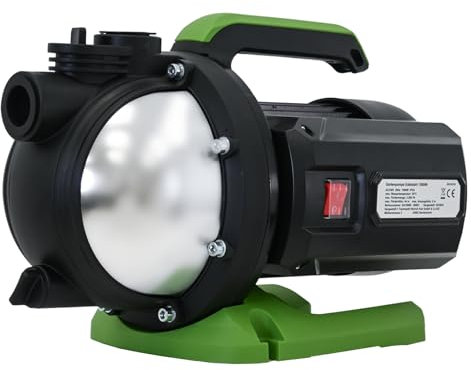 TRUTZHOLM Gartenpumpe Edelstahl 800 W 3200 l/h Förderhöhe 44 m Ansaughöhe 8 m Förderdruck max. 4,4 bar 1 Anschluss Jetpumpe Saugpumpe zur Gartenbewässerung inkl. Handgriff und stabilem Pumpenfuß