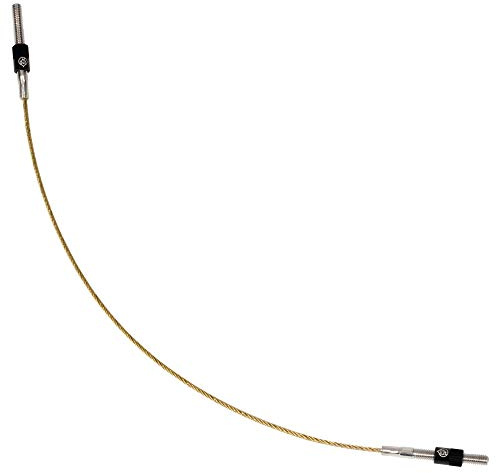 MI&VI Titanium Alloy Cello Tail Gut/Tailgut Non-slip Tailpiece with Wire Adjuster, Strand Connecters & Screw Replacements for 4/4 & 3/4 Size Cellos