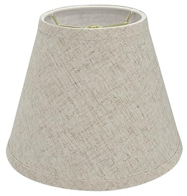 Aspen Creative 32426 Transitional Hardback Empire Shape Spider Construction Lamp Shade in Flaxen, 9 wide (5 x 9 x 7)