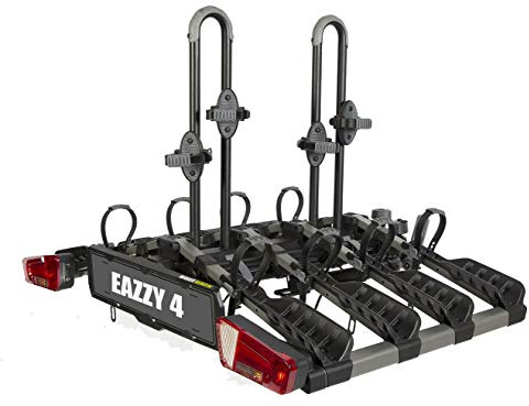 Buzzrack - Eazzy 4 - Porte-vélo Pliable sur attelage - 4 vélos